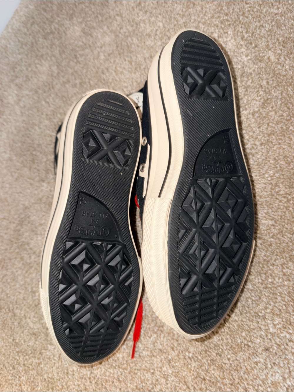 Converse High Top Star Sneakers with Red Accents - Picture 4 of 4